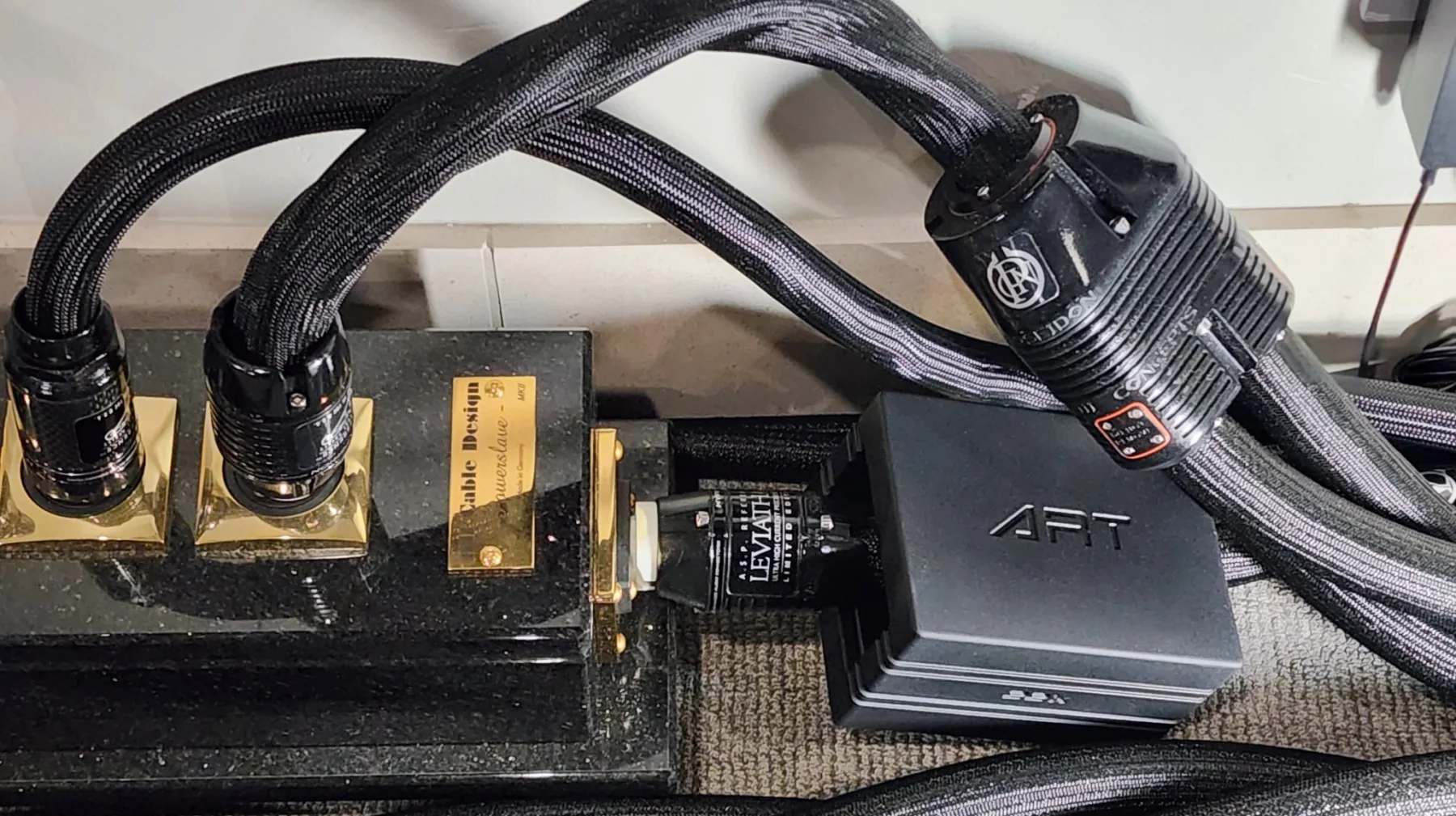 ART 22X installed around power cables beside a reference power strip