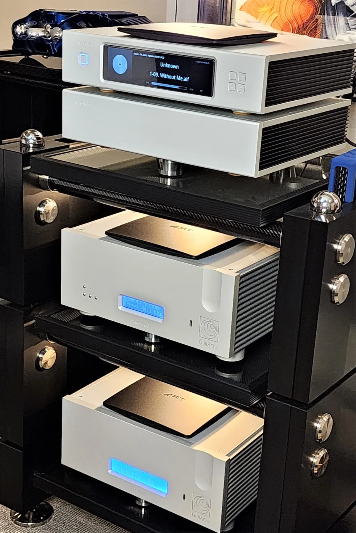 ART 6XS platforms arranged throughout a reference equipment rack