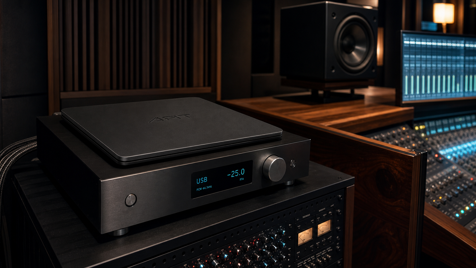 ART 6XS on mastering equipment in a recording studio